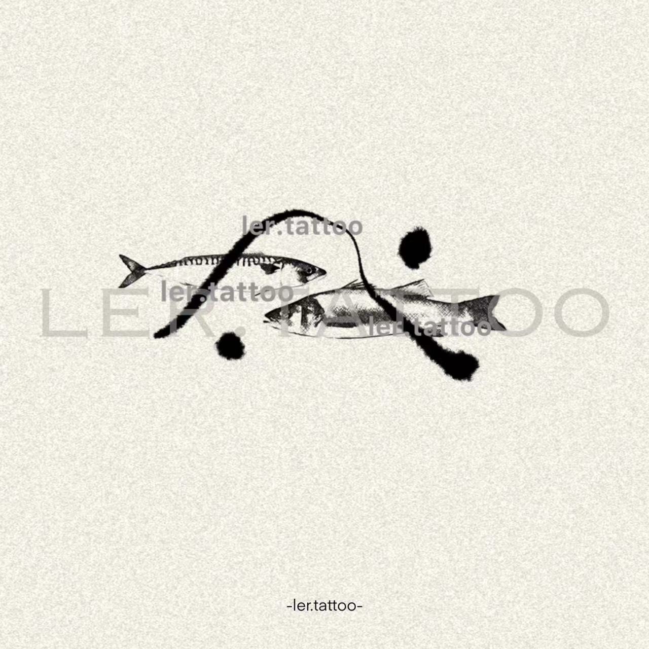 ler.tattoo｜新中式｜草本纹身贴｜七秒后的错过（8cmX3.5cm）｜5张包邮