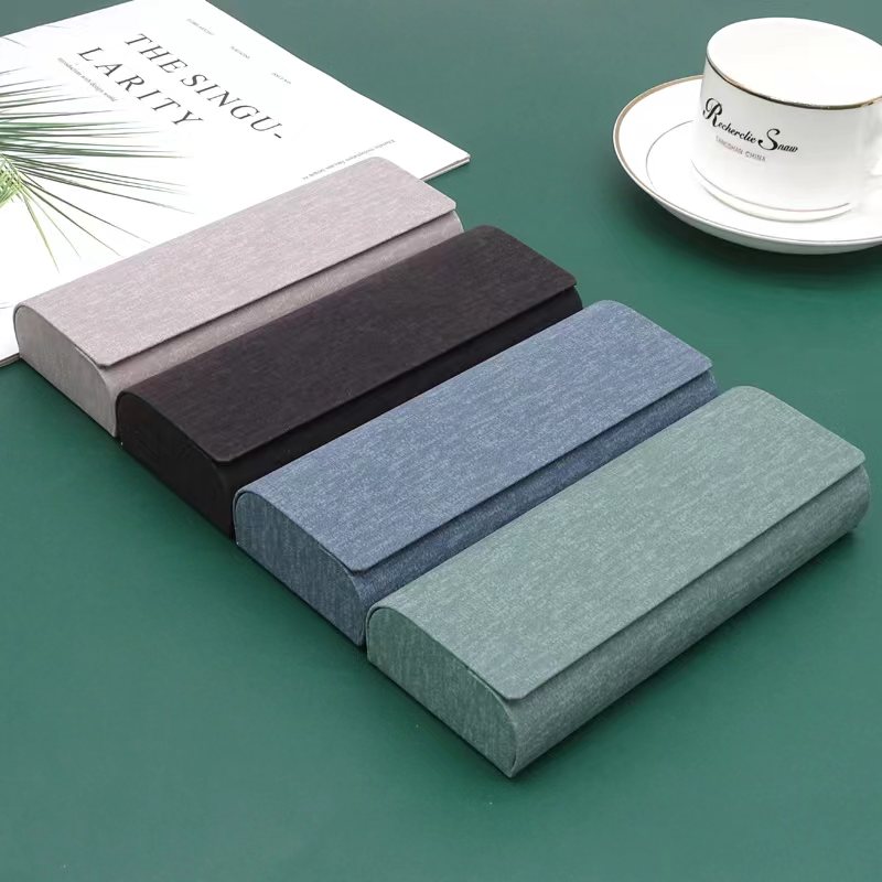 源头工厂羊巴复古手工盒男女时尚简约近视镜太阳镜收纳盒可做LOGO