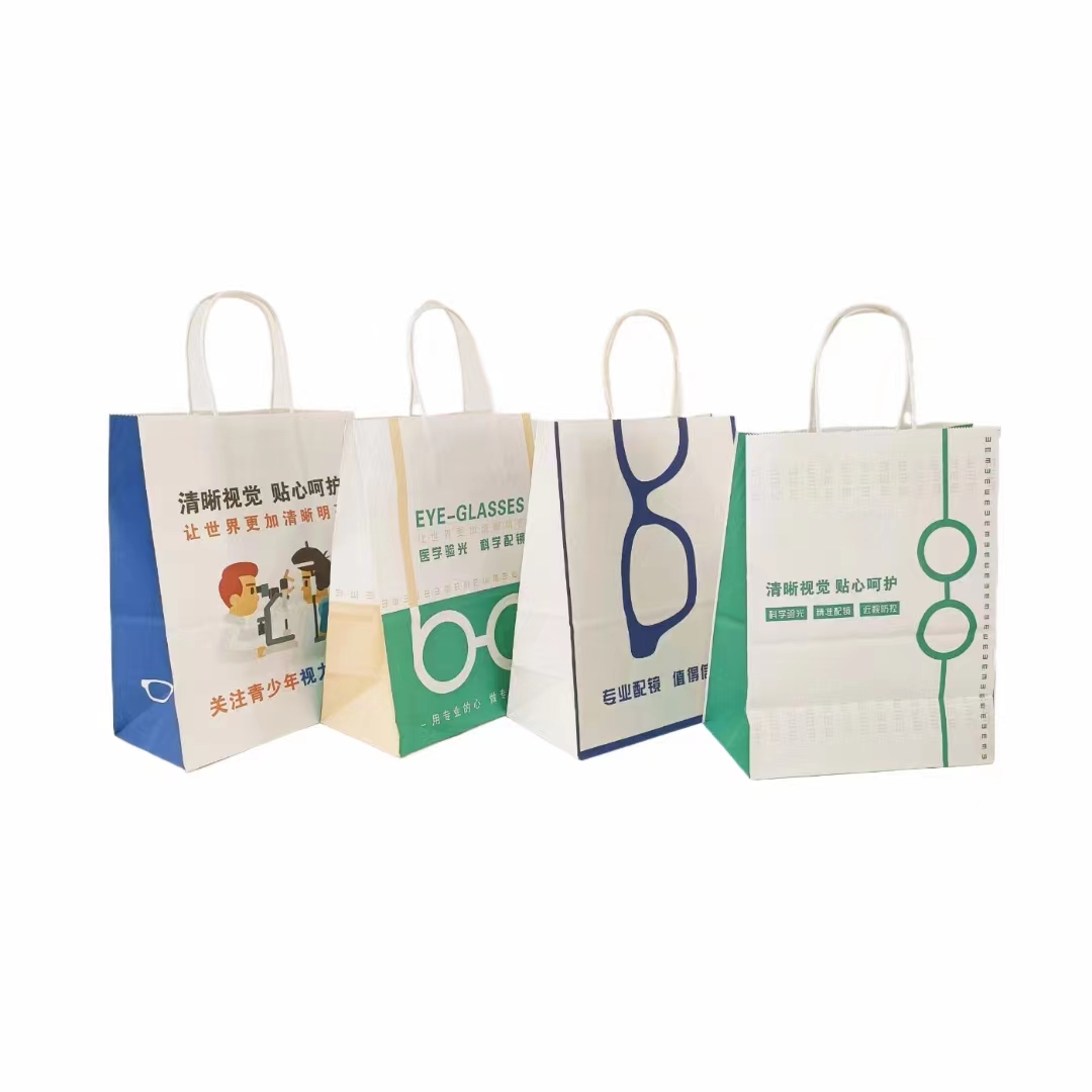 源头厂家 专业定制环保礼品包装纸袋 眼镜购物手提袋可加LOGO