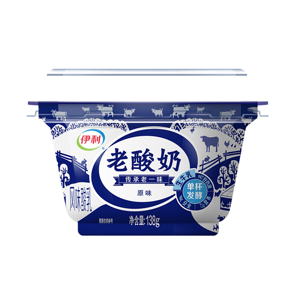 伊利老酸奶风味酸乳原味 138g