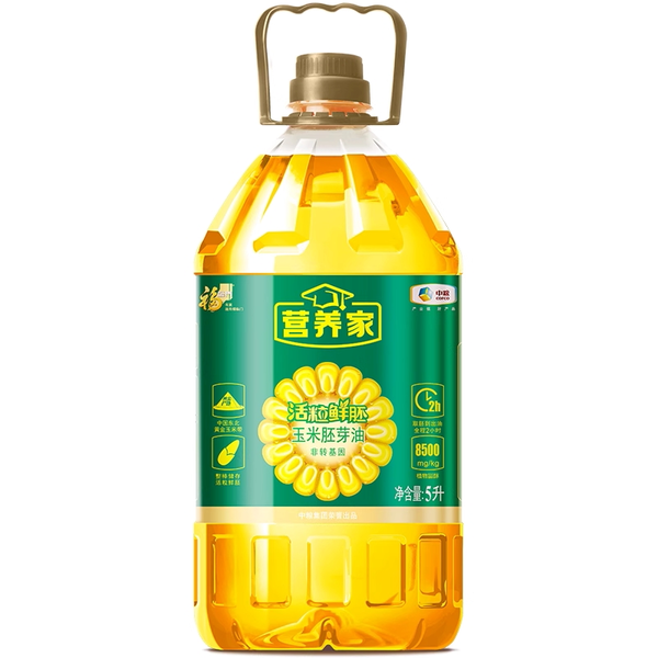 福临门营养家活粒鲜胚玉米胚芽油 5L