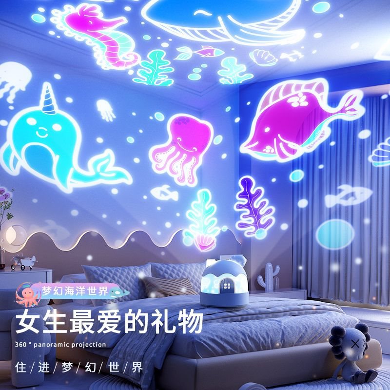全国包邮儿童星空灯投影仪玩具生日礼物女孩满天星卧室天花板小夜