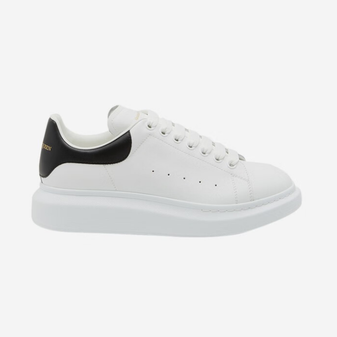 99新 Alexander McQueen/亚历山大·麦昆 小牛皮板鞋 553680