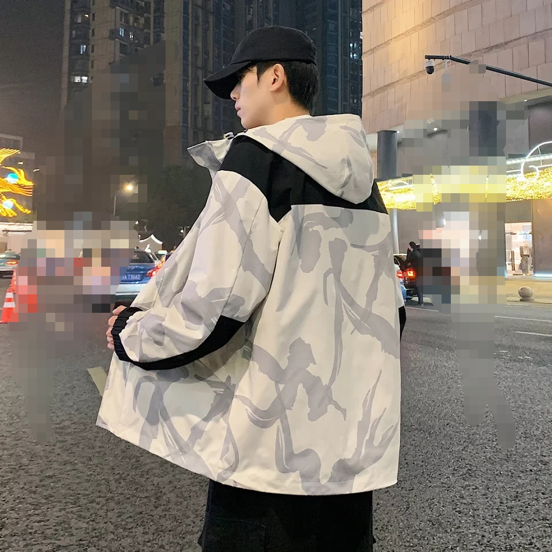 外套冲锋衣男款运动户外连帽防水春秋防风女款男士时尚休闲加绒