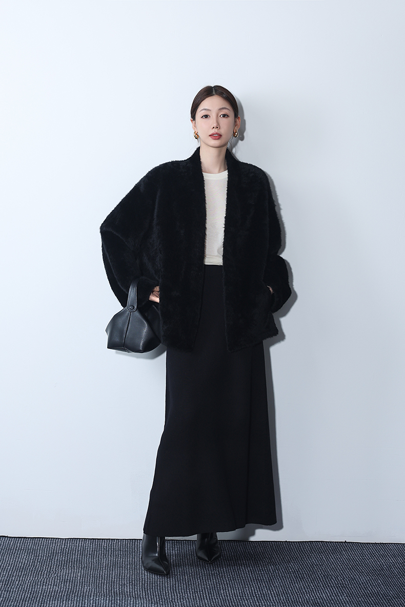 xxoossoo 【西班牙进口】【100%拉贡】皮草the row皮毛一体高奢精选