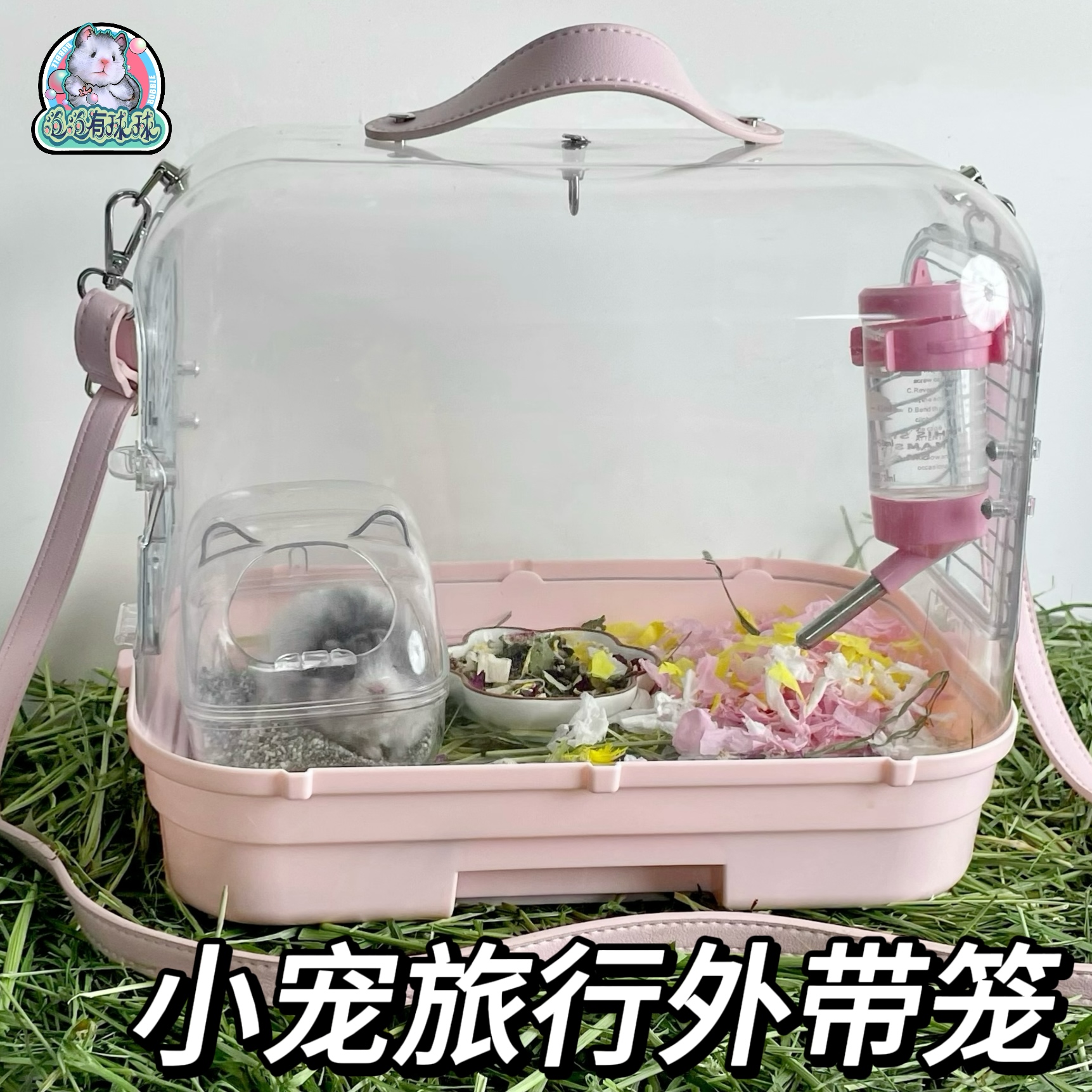 泡泡有球球小宠旅行外带笼金丝熊仓鼠鹦鹉亚克力超大外出笼鸟笼