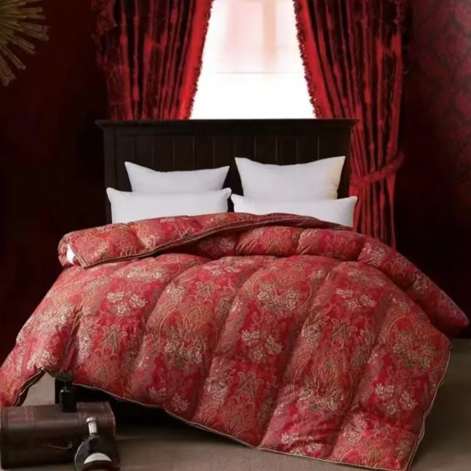 喜来登 婚庆款 婚被结婚立体鹅绒被透气加厚冬被充绒