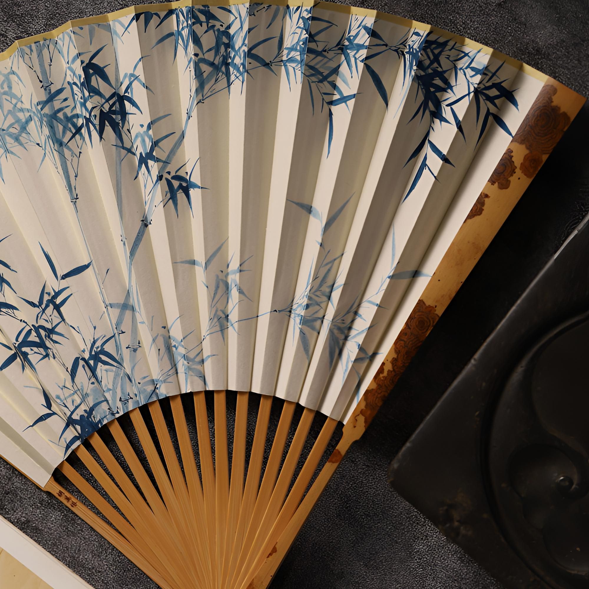 天下扇庄-胡满根-红湘妃-古方头型折扇