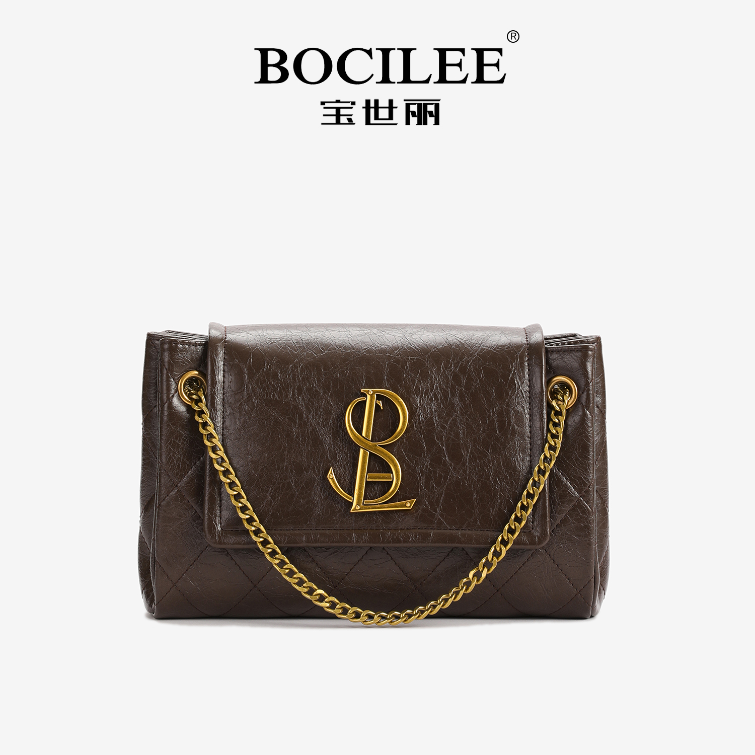 BOCILEE/宝世丽288190050 时尚百搭复古腋下包新款斜挎包潮流女包