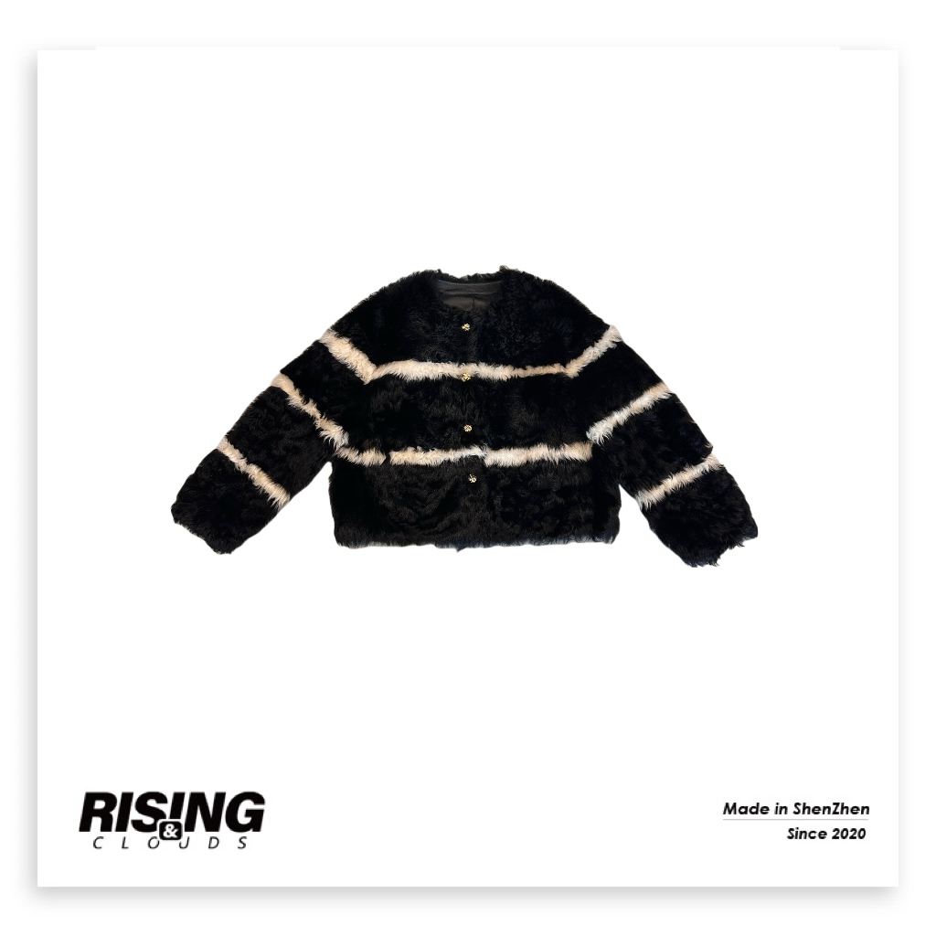 RISING&CLOUDS现【小云姐】深圳南油百搭皮毛一体外套090458