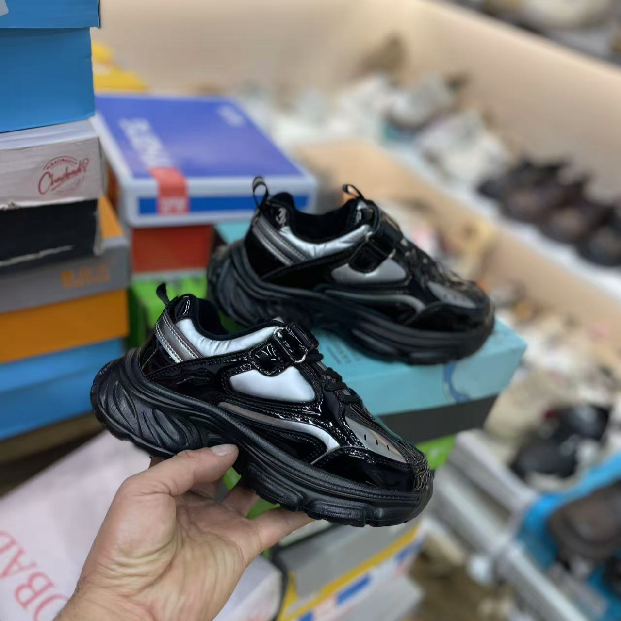 冬季新款 8828儿童32-41码休闲保暖运动加棉老爹鞋