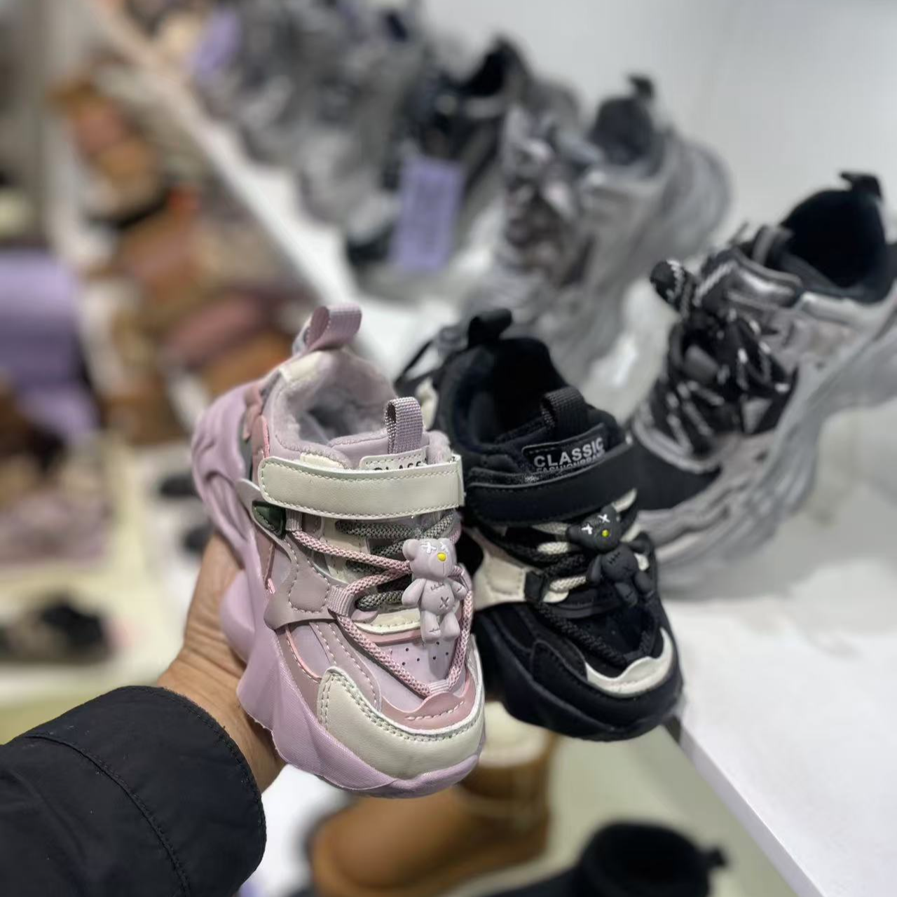 冬季新款 A95儿童27-31码休闲保暖运动老爹鞋