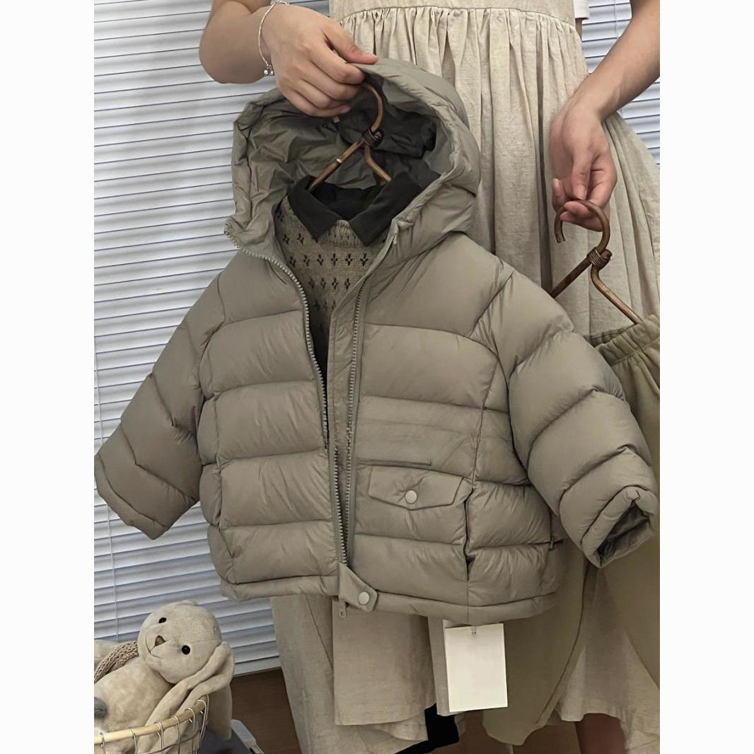 儿童棉服加厚冬款中小男女宝宝连帽防寒加厚外套超厚棉衣潮