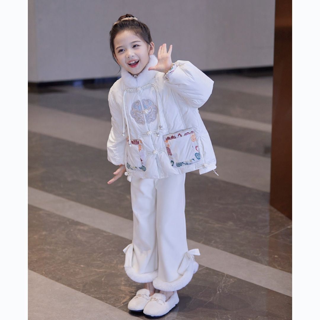 公主2023冬季女童中大童国风儿童