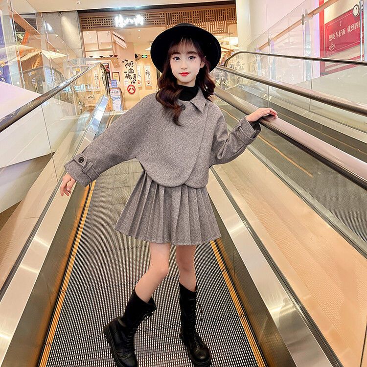 女童裙春秋冬装洋气儿童女大童小香风小女孩加厚公主裙子