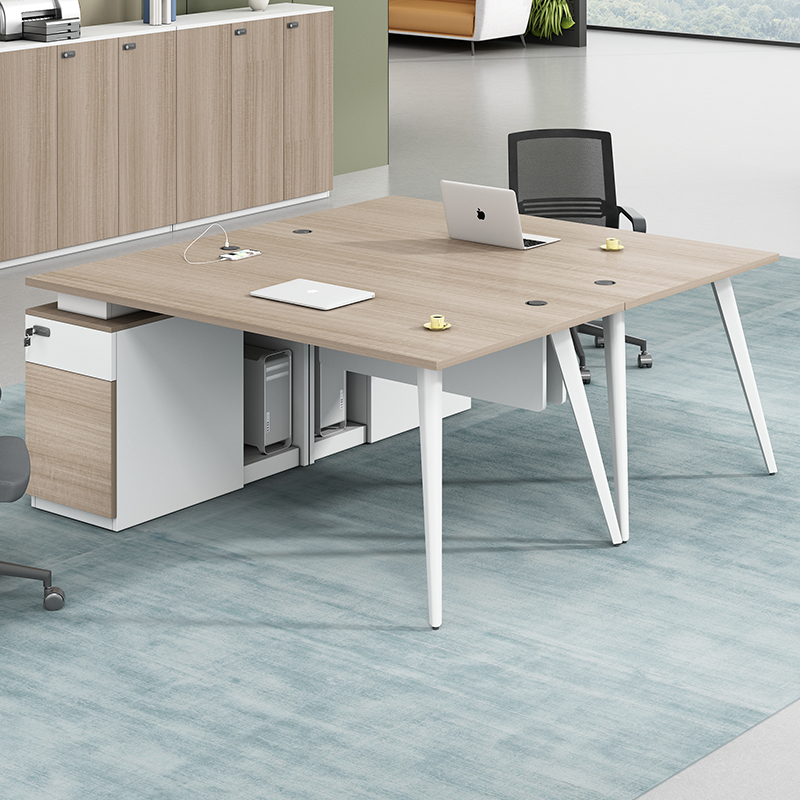 民睿办公桌椅组合单人简约1.4米经济型办公室电脑桌1.2米职员小型