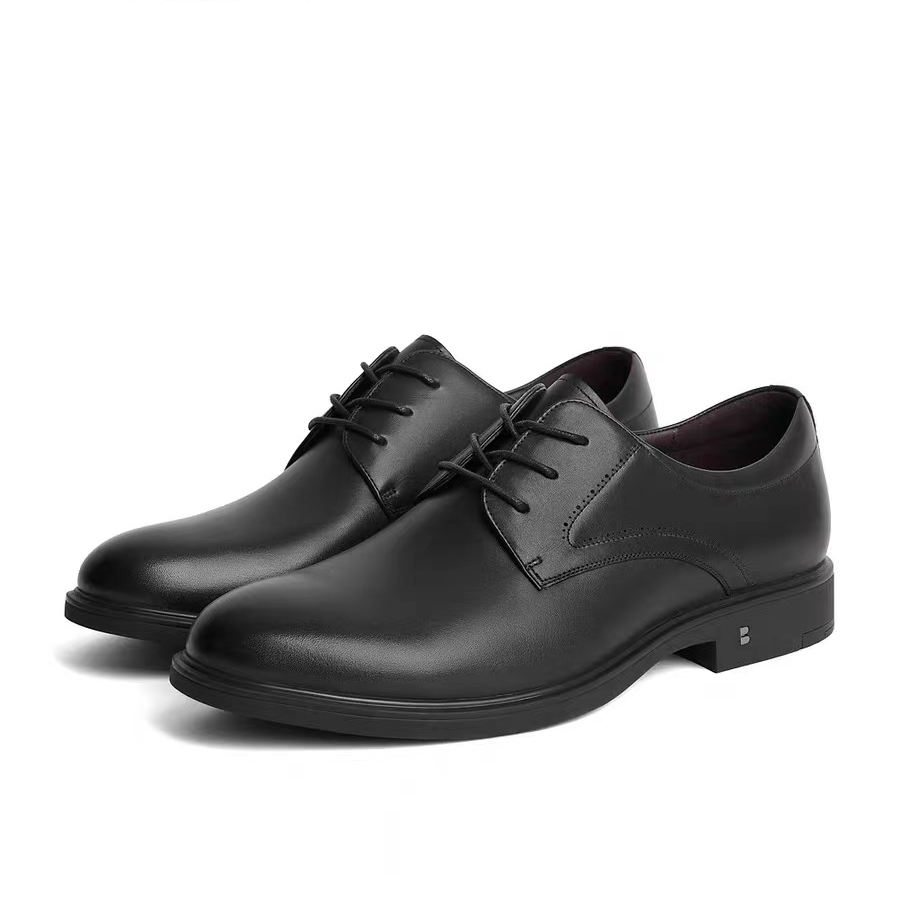 皮鞋时尚时尚真皮商务系带
