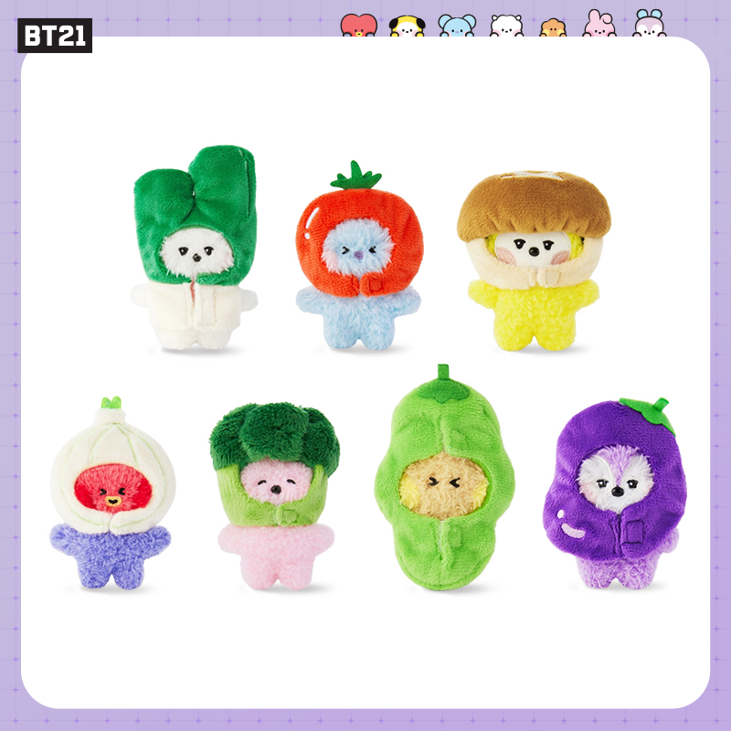 BT21 mini minini VEGGIE蔬菜系列毛绒玩偶公仔