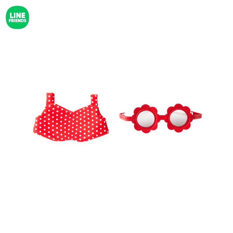 LINE FRIENDS  VACANCE系列娃衣 可爱萌趣毛绒玩偶娃衣