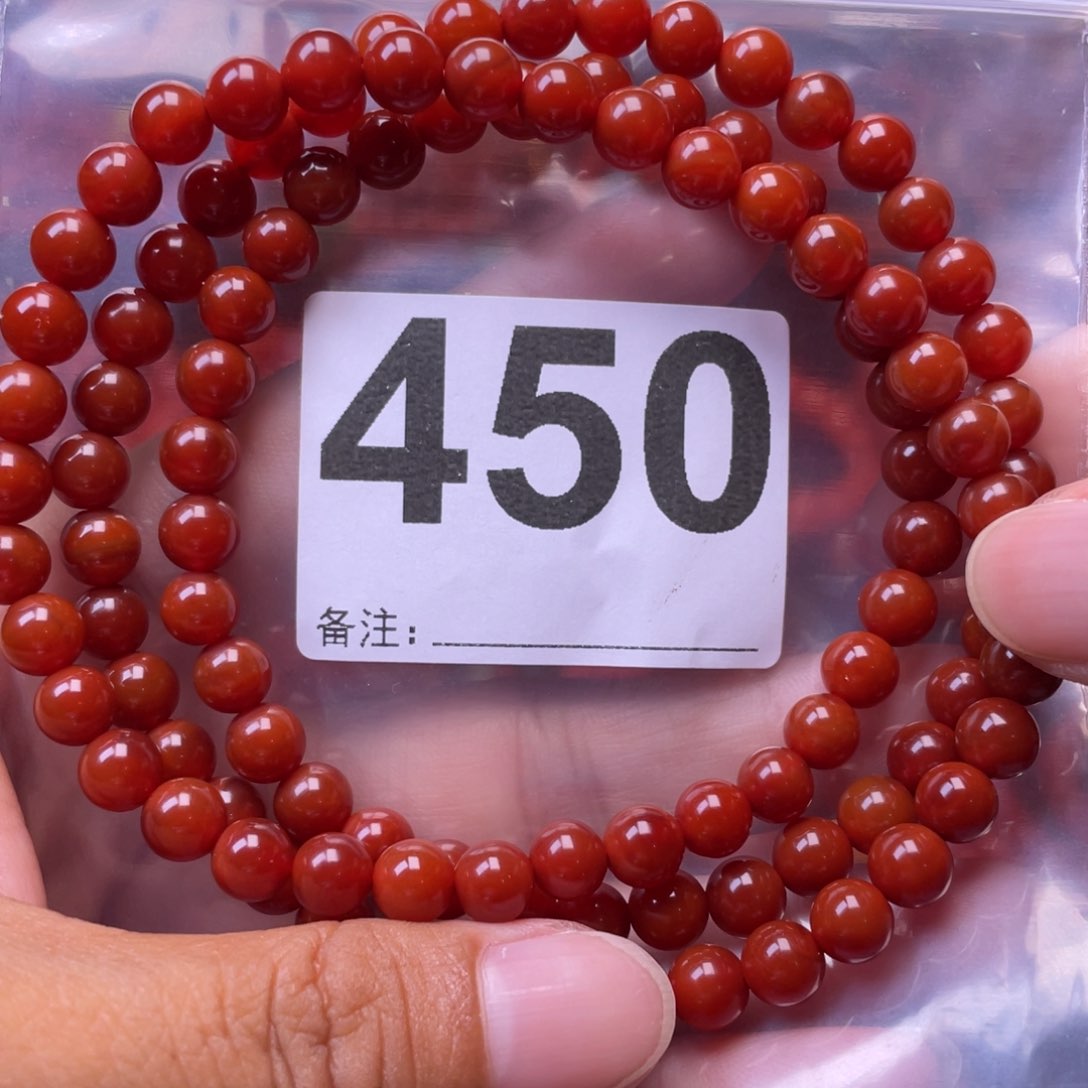 南红玛瑙手链未镶嵌