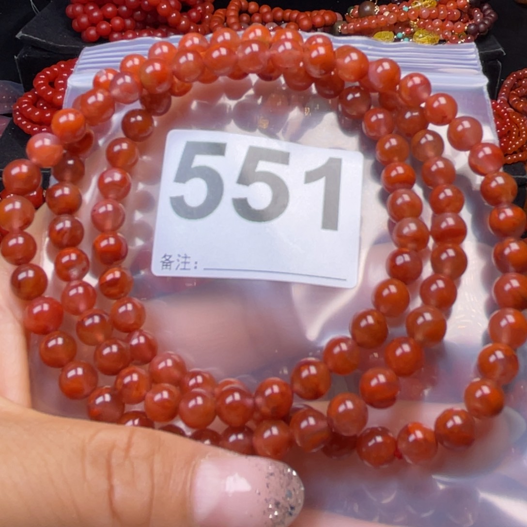 南红玛瑙手链未镶嵌