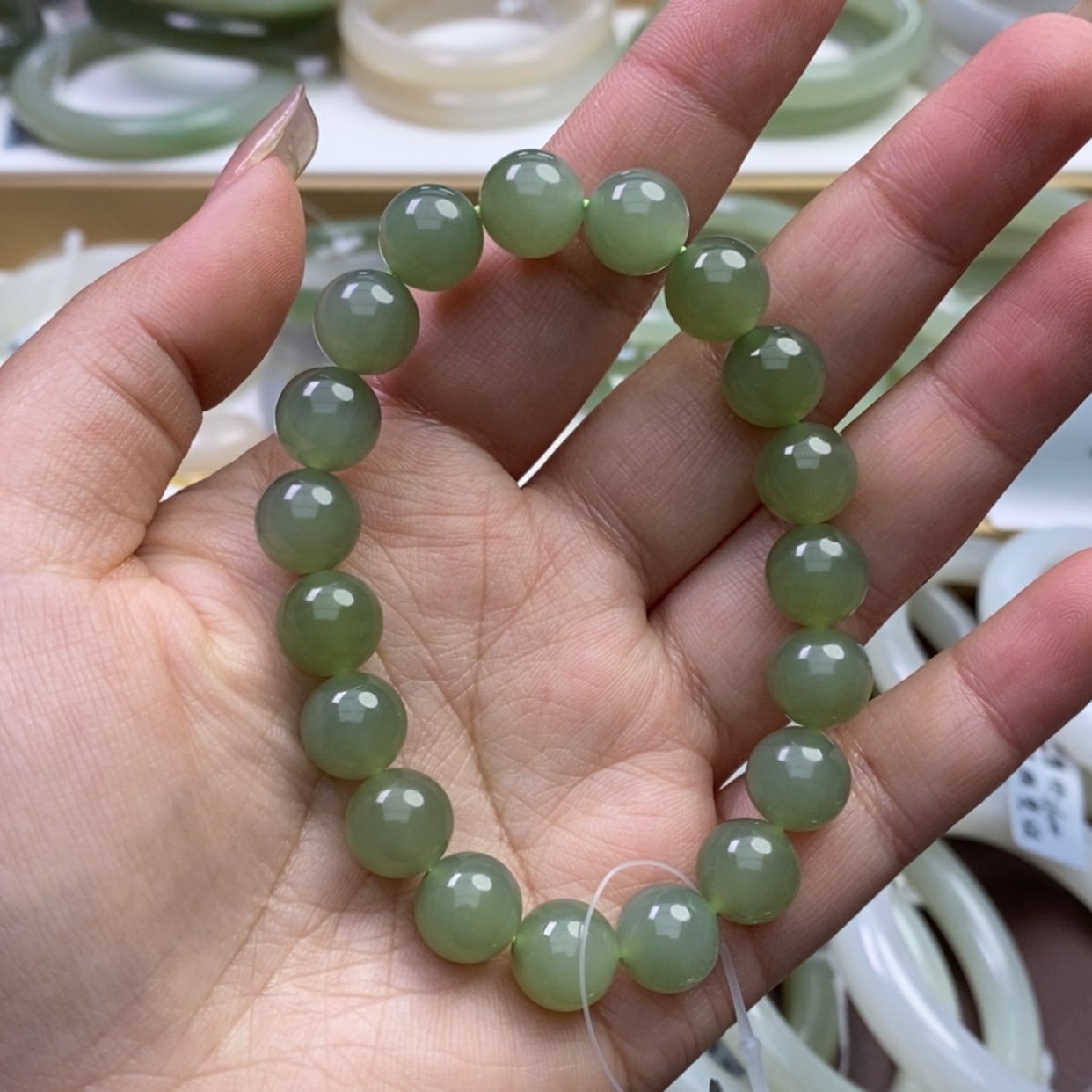 【闪购商品】和田玉手串未镶嵌c***?