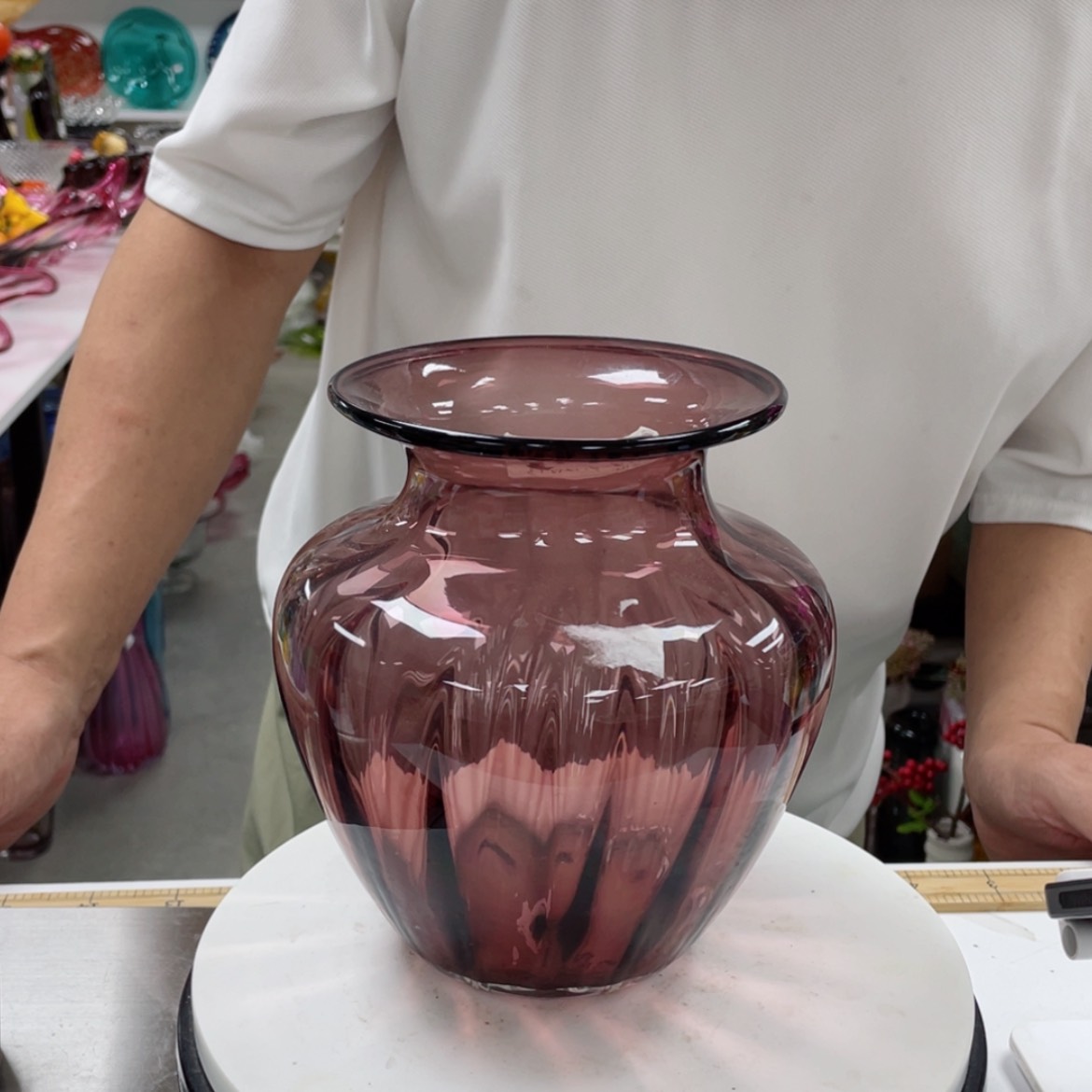 【闪购商品】手工艺术艺术花瓶高18