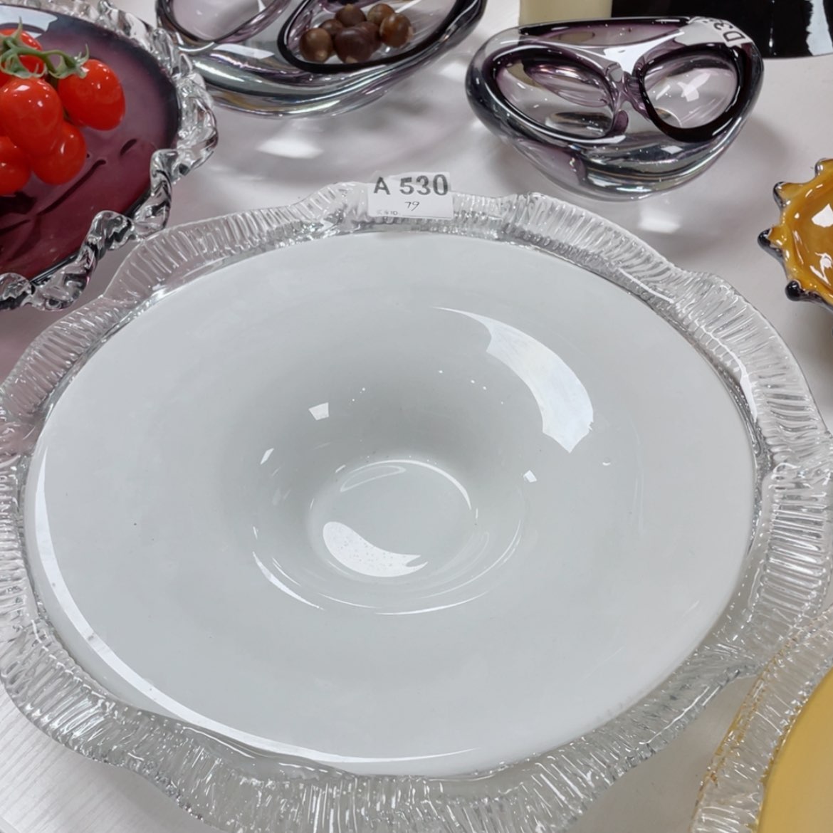 【闪购商品】手工艺术果盘。直径34。