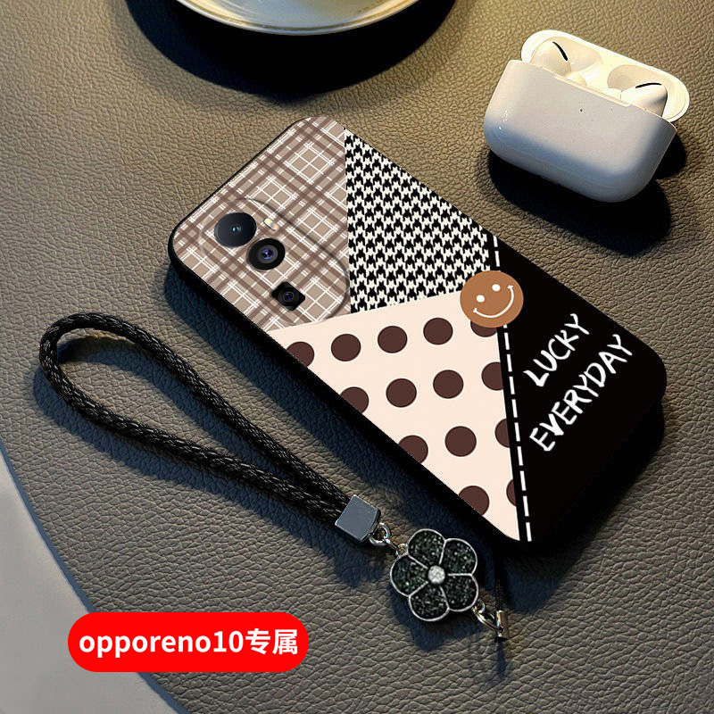 opporeno10硅胶壳高档网红创意手机壳潮个性高级感全包防摔保护套