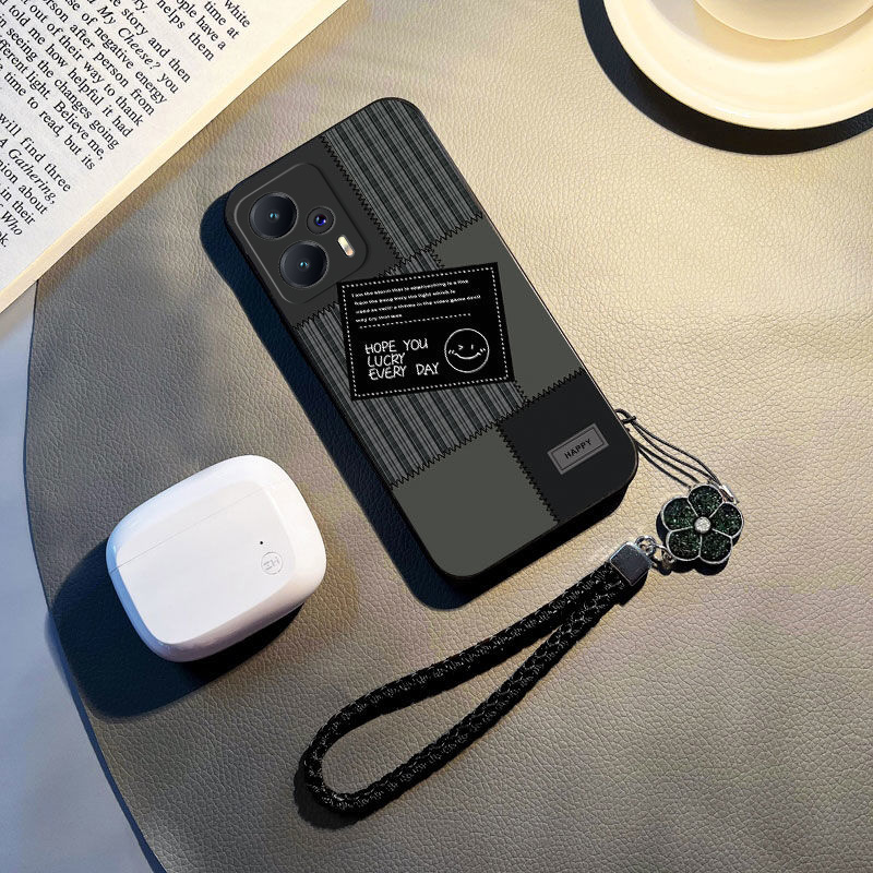 红米NOTE12Turbo液态硅胶笑脸创意手机壳潮高级感全包防摔保护套