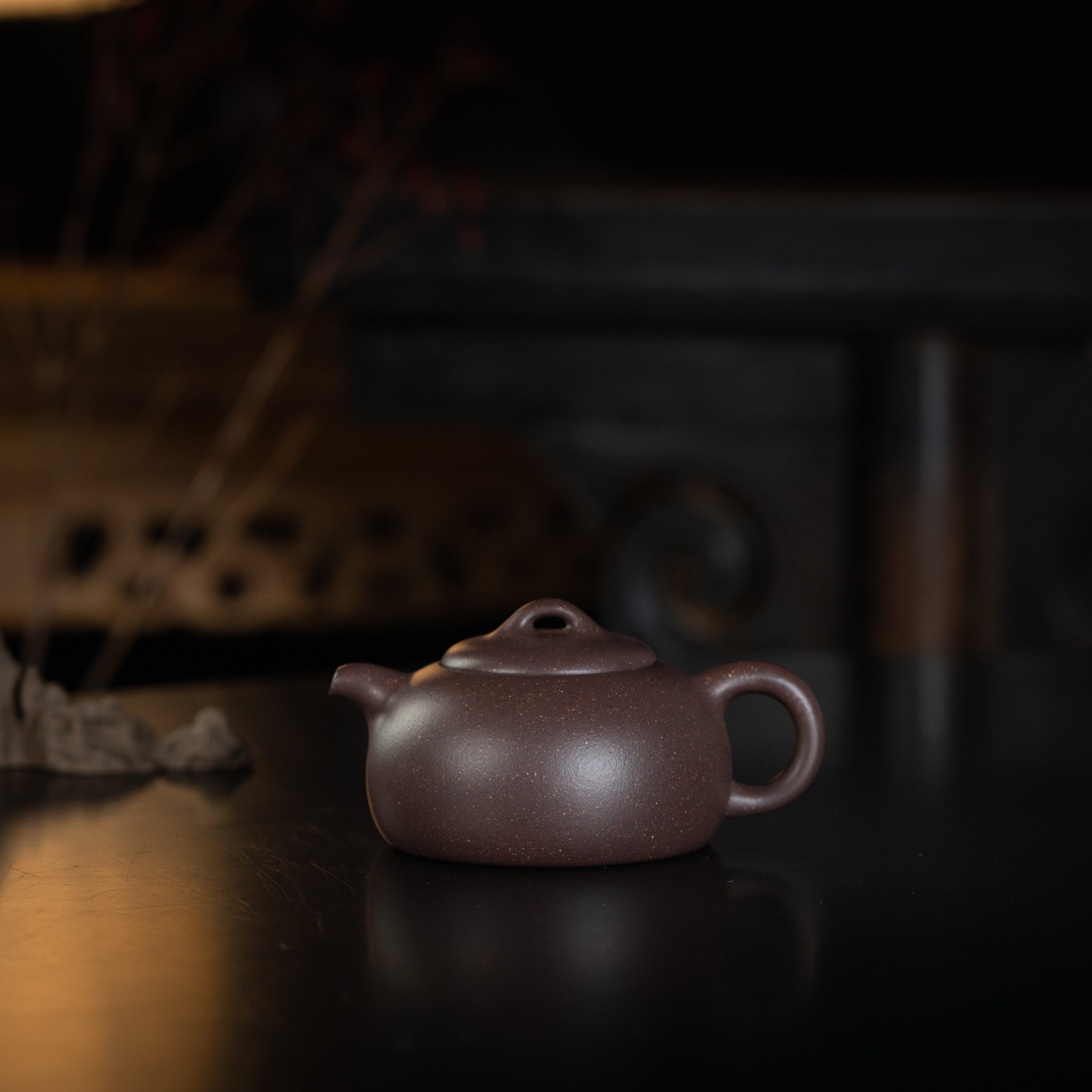 陈洁 半瓮 表层老紫泥140cc 家用紫砂茶壶