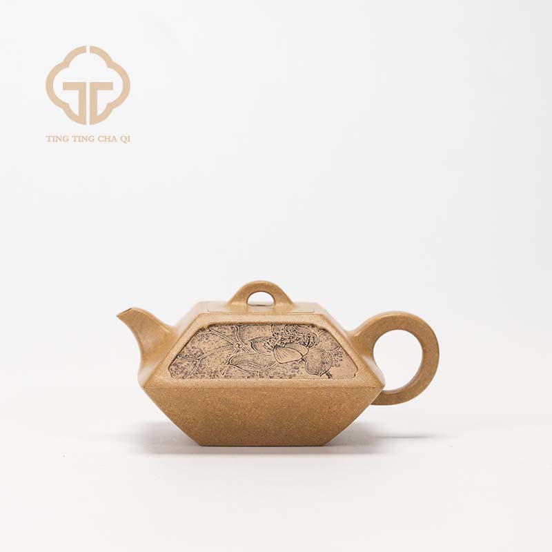 王涛&查越合作款 四方合斗 老段 120cc  紫砂壶