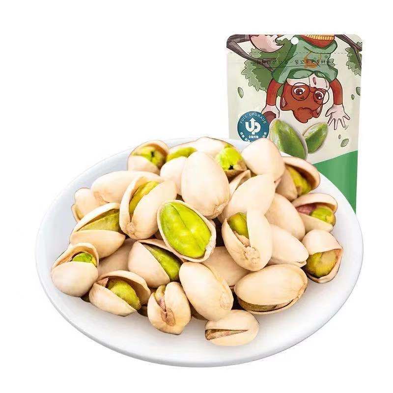 三只松鼠开心果100g/袋原色无漂白坚果休闲零食干果特产休闲美味