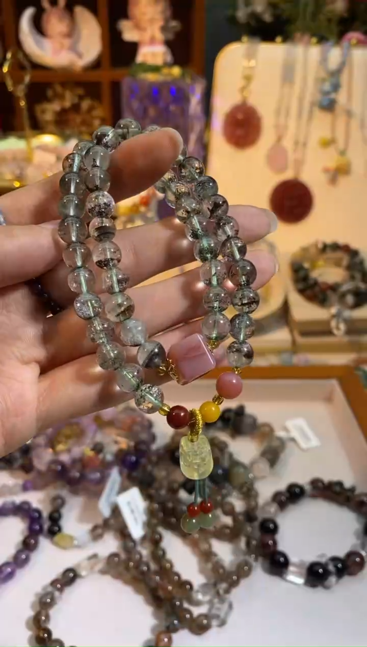 【闪购商品】水晶手链未镶嵌绿幽灵孤品