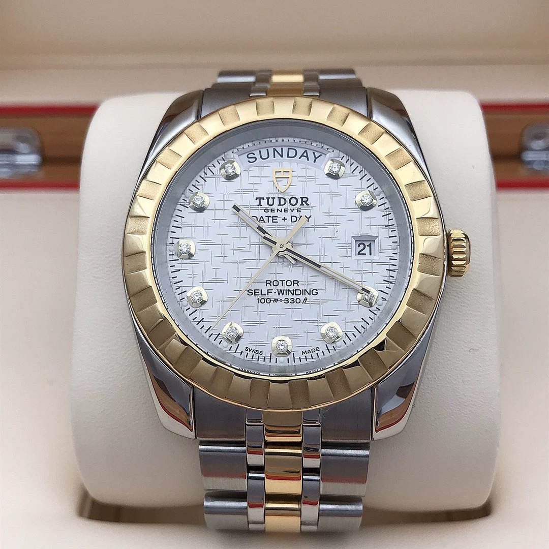 99新 TUDOR/帝舵 大颂名品/经典/表径41/双历带金带钻