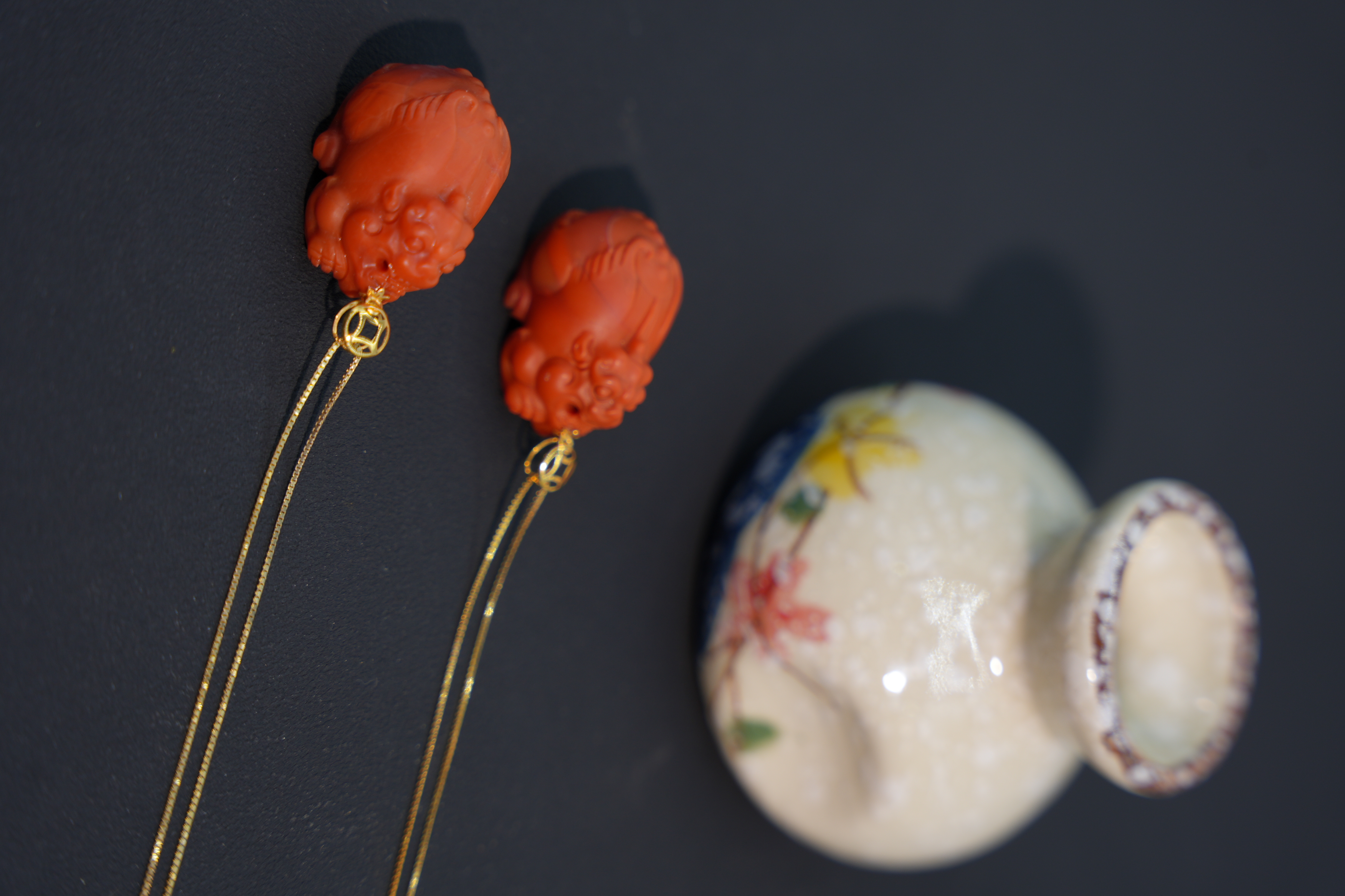 【元宝珠宝】18k南红貔貅保山吊坠多样性发一件YB12284902