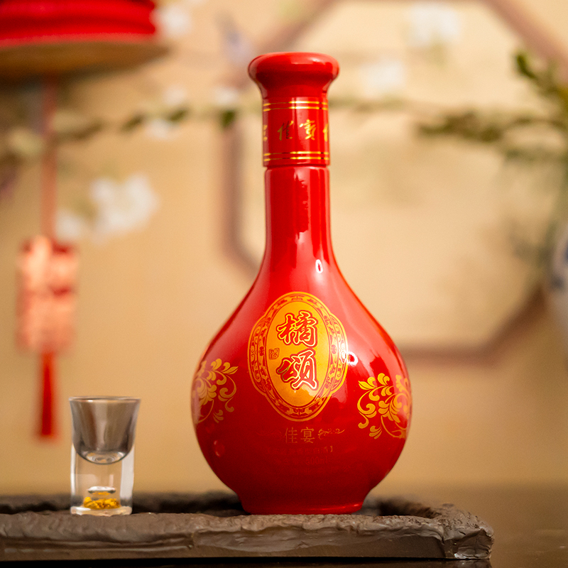 橘颂酒业佳宴兼香型白酒纯正粮食白酒喜宴聚会浓酱香型52度500ml