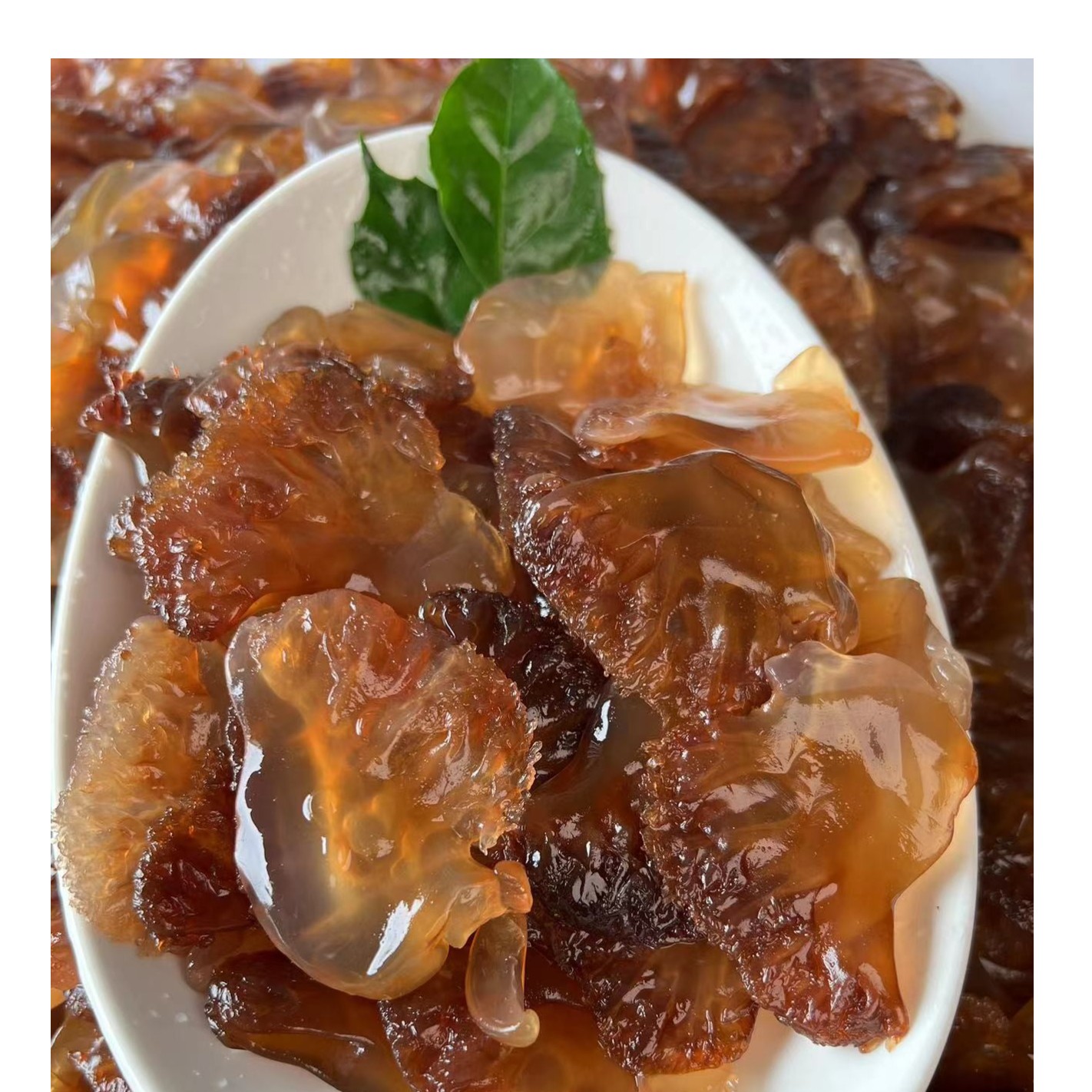 天然海捕野生脆爽海蜇叶片（中叶）海蜇头 海蜇叶 