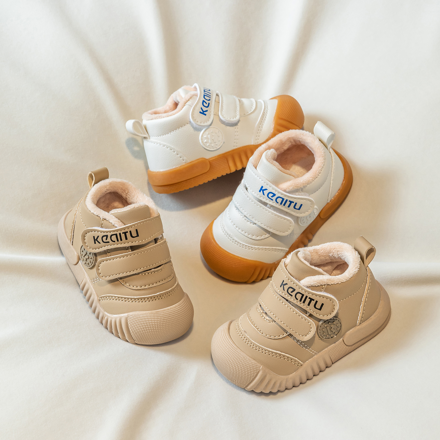 2025冬季新款宝宝加绒学步鞋保暖婴幼儿鞋大棉鞋男软底防滑小童鞋