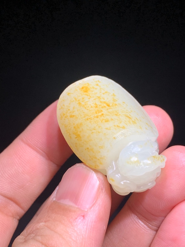 新疆和田玉满洒金皮龟模级龙龟