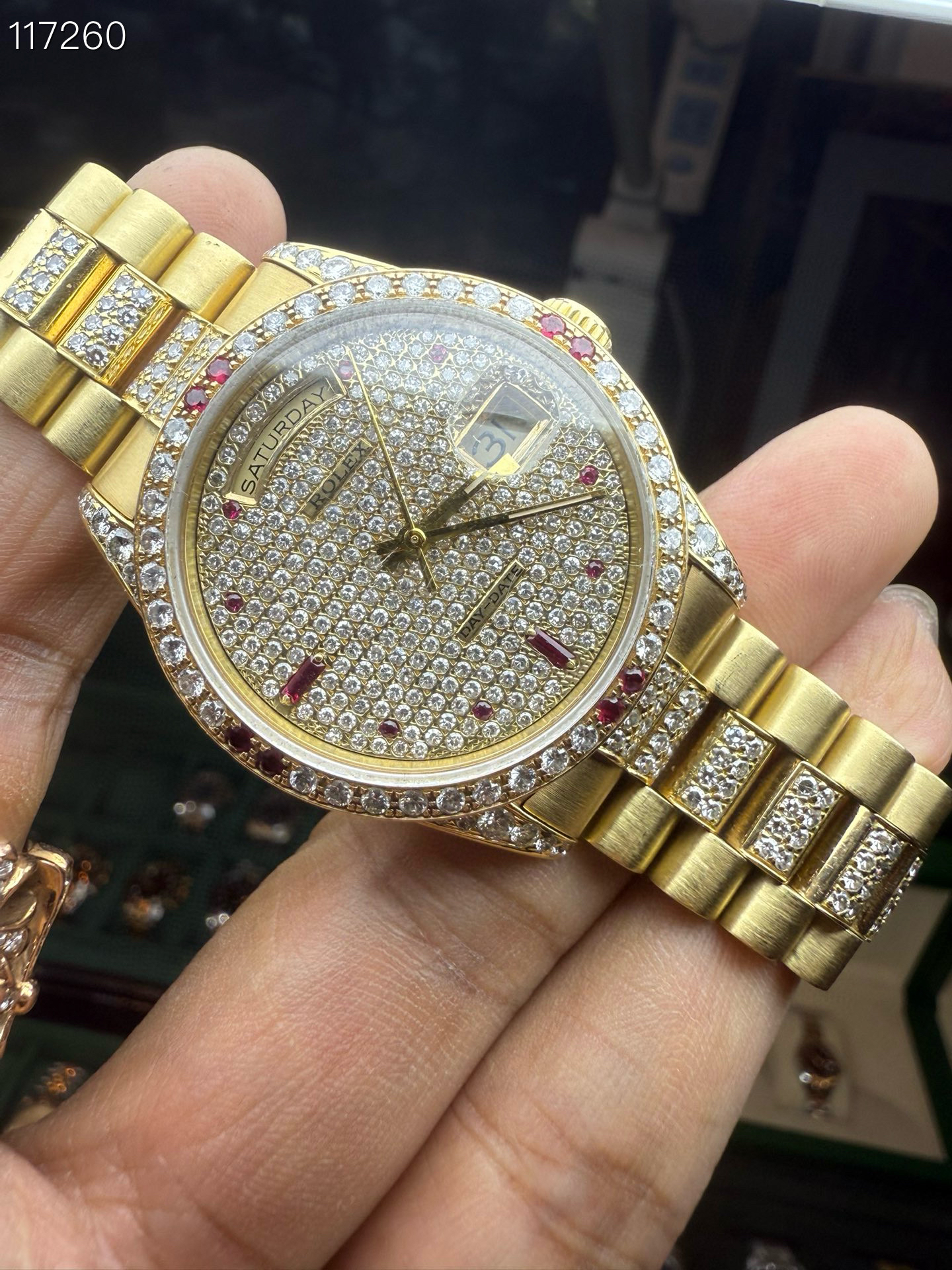 95新 Rolex/劳力士 劳力士18238后钻满天星 36表径