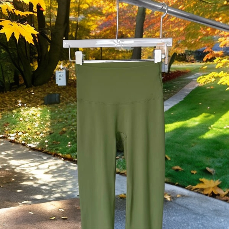 B-214秋冬运动高腰时尚拉绒瑜伽女裤