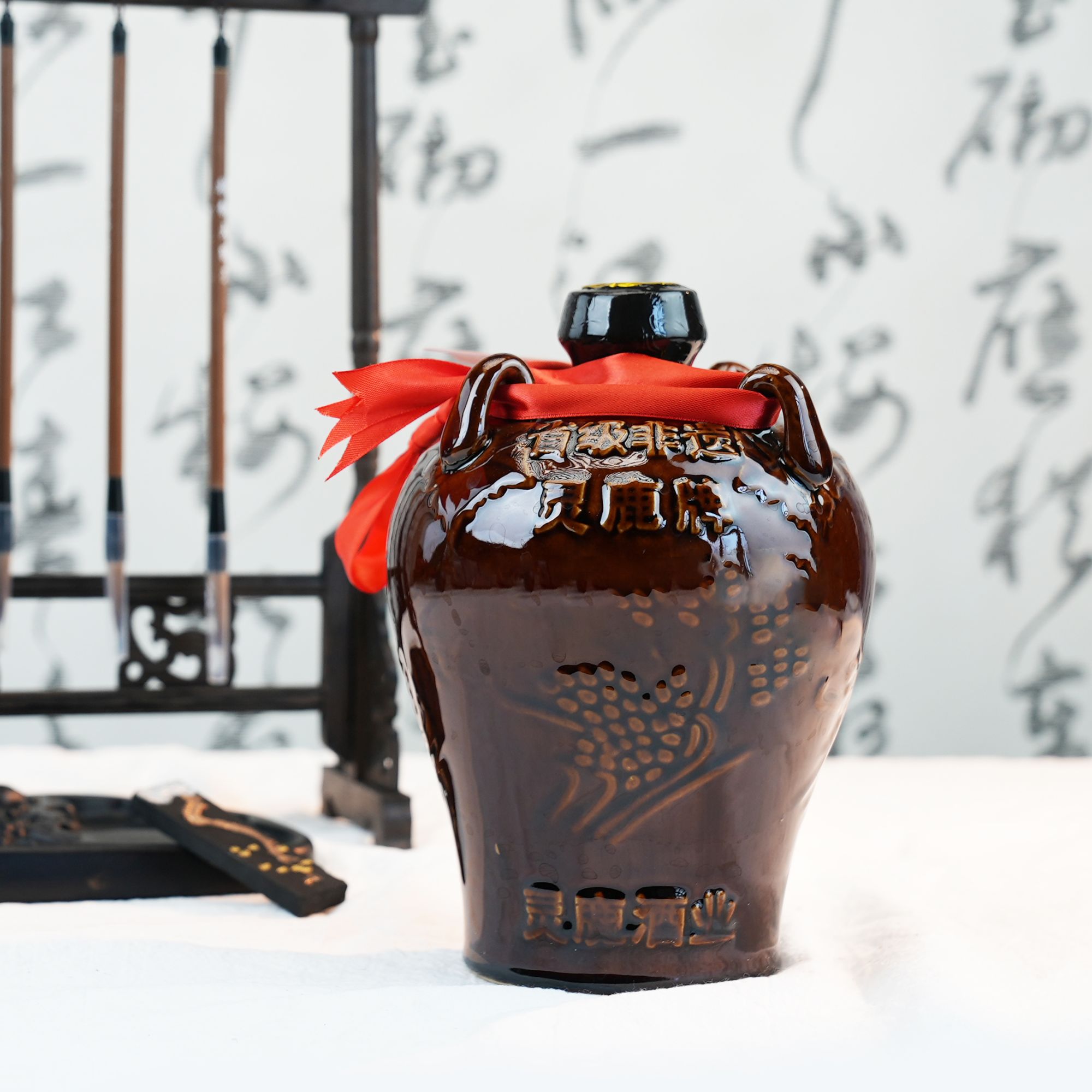 灵鹿地封黄酒14度醇厚口感两坛装到手7.8斤