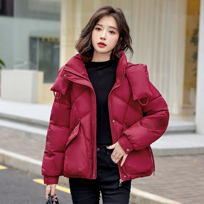 时尚短款棉衣女式加厚棉袄子2025冬装新款洋气爆款面包服保暖棉服