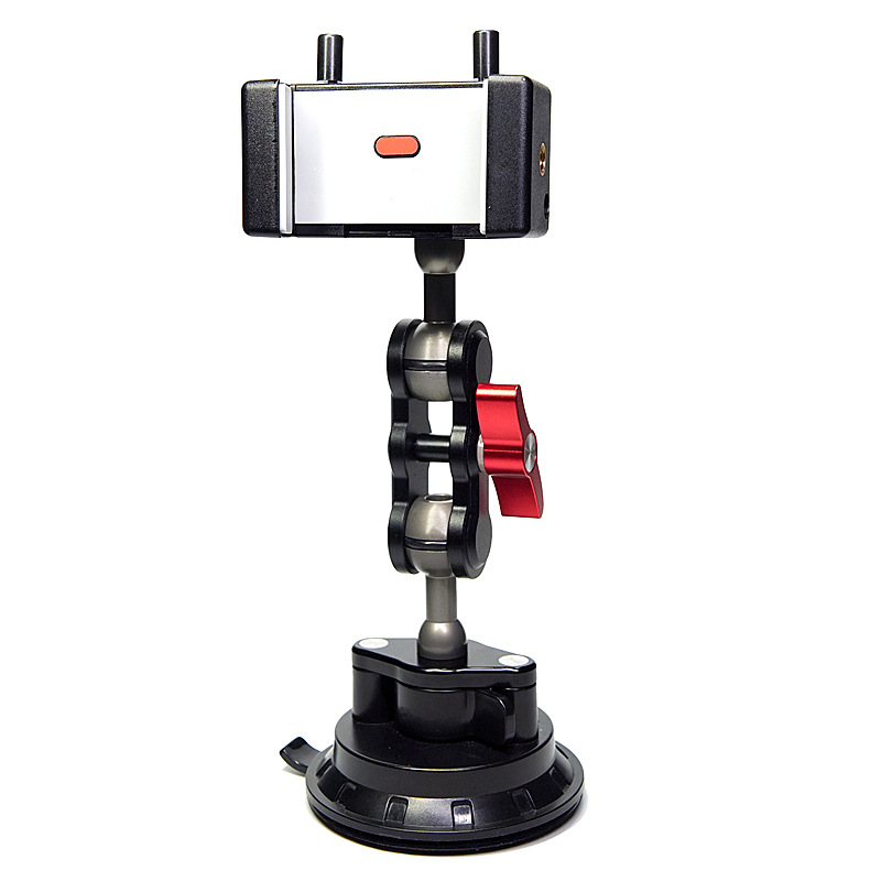 车载滴胶吸盘拍摄支架超强粘力手机导航仪表台中控台防抖直播架子