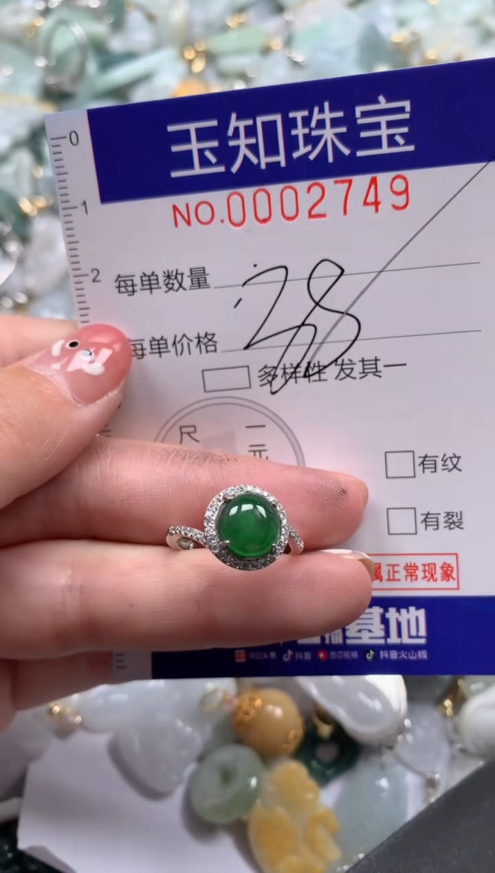 【闪购商品】翡翠颈饰未镶嵌2749配绳子