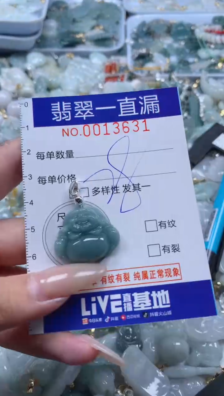 【闪购商品】翡翠颈饰未镶嵌含绳13661