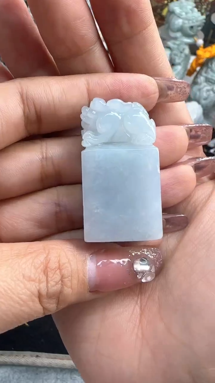 【闪购商品】翡翠颈饰未镶嵌貔貅印章