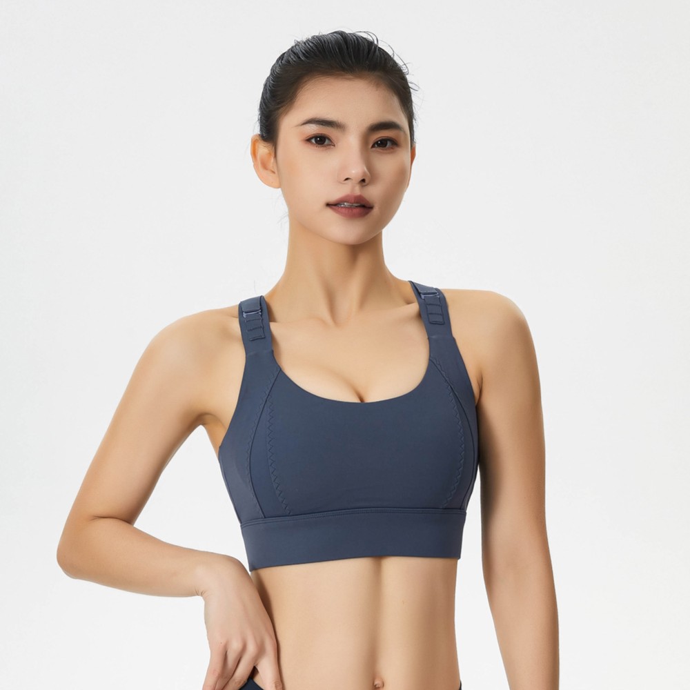 胖mm夏薄款大码运动内衣女高强度防震大胸跑步健身瑜伽减震文胸衣
