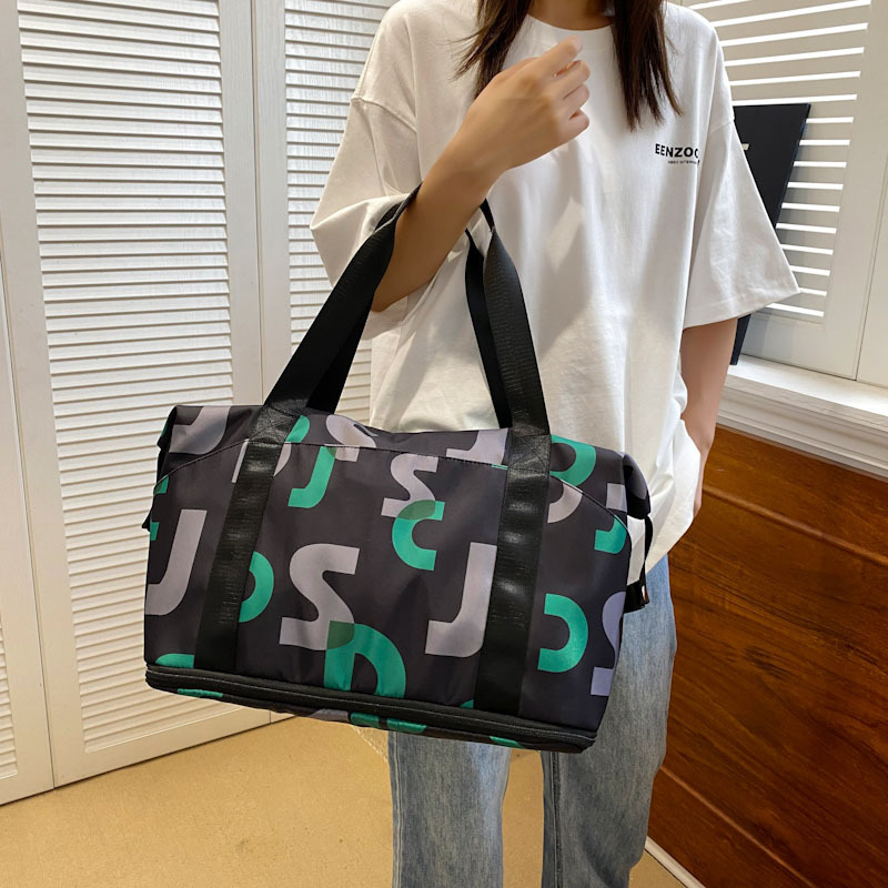 健身包 女干湿分离短途出差三用收纳包大容量旅行包 可扩展行李包